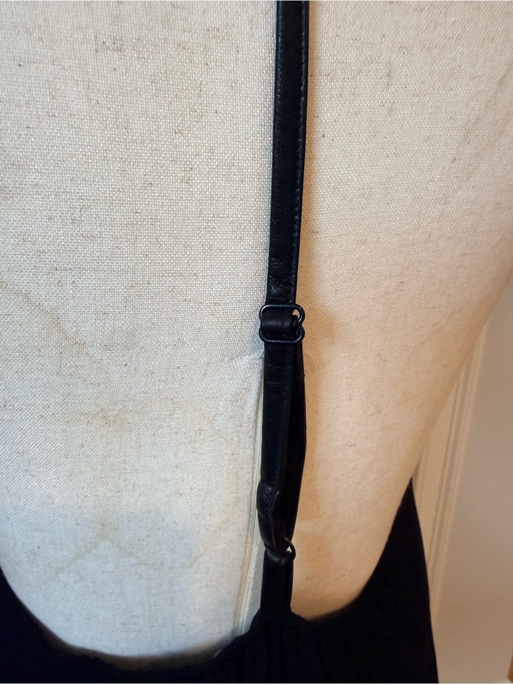 Alice + Olivia Guenda Black V-Neck Camisole with Leather Racerback straps - Picture 7 of 13